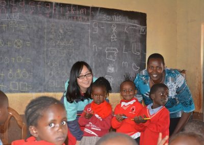 Kenya childcare Group photo of participant students and teacher