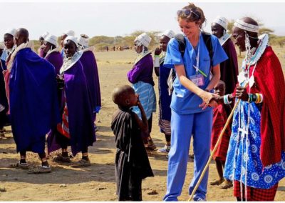 Kenya health Participant nurse interacting with the community
